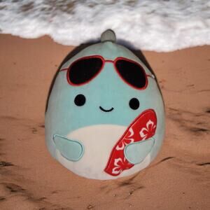 Squishmallows Perry The Dolphin with Sunglass & Surfboard 8", Free Shipping